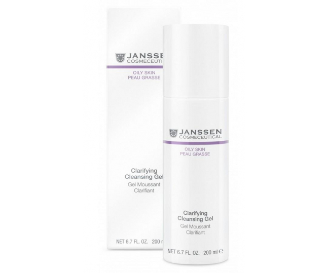 Гель янсен. Purifying Cleansing Gel PH 6.0 Janssen Cosmetics. Гель для умывания Янсен для жирной кожи. Очищающий гель Clarifying Cleansing Gel. Сыворотка для лица Янсен для жирной кожи.